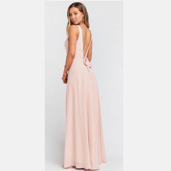 SHOW ME YOUR MUMU PINK V-NECK MAXI DRESS - Picture 8 of 11